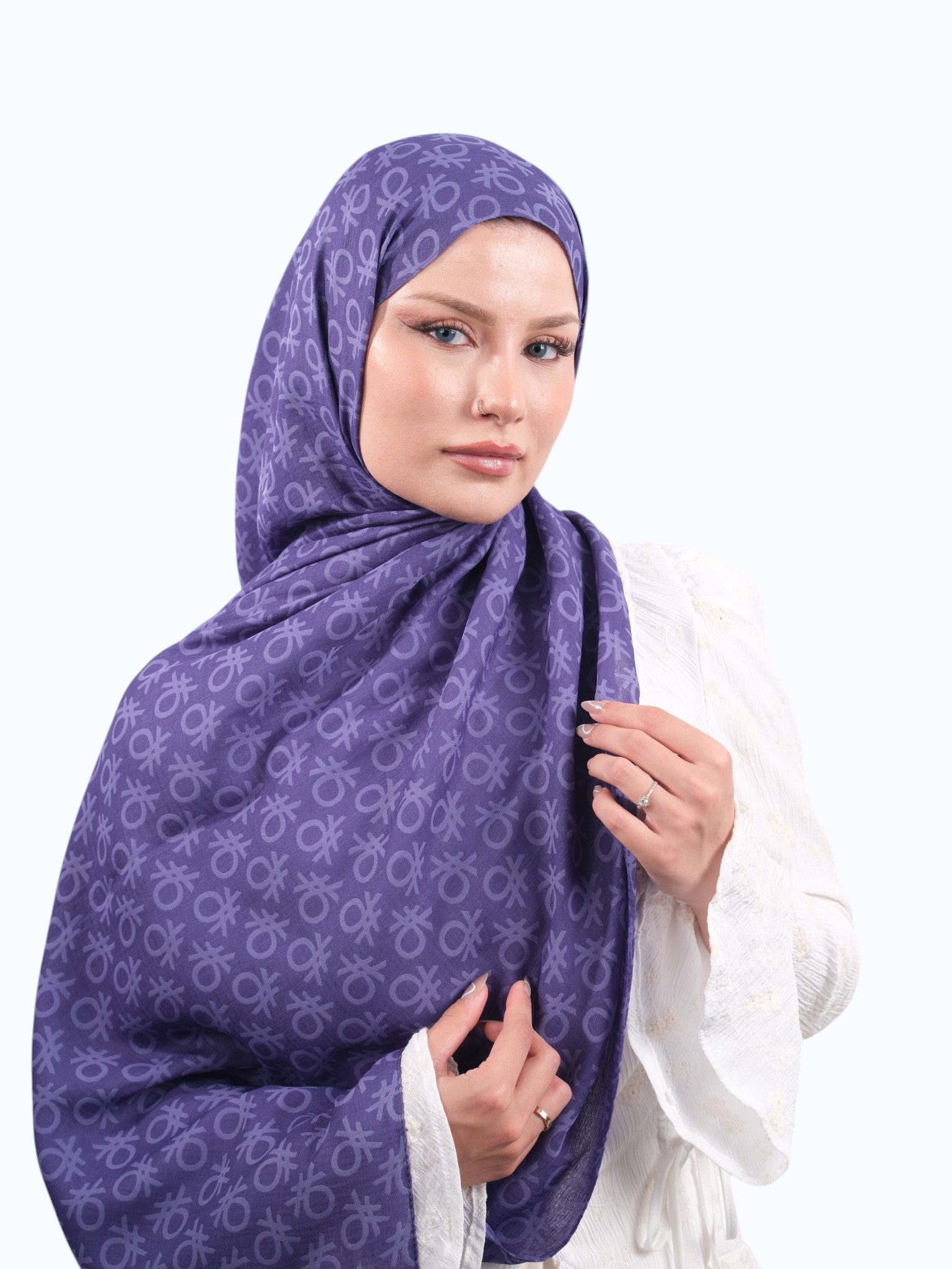 Benetton Elegante Uno Şal Mor