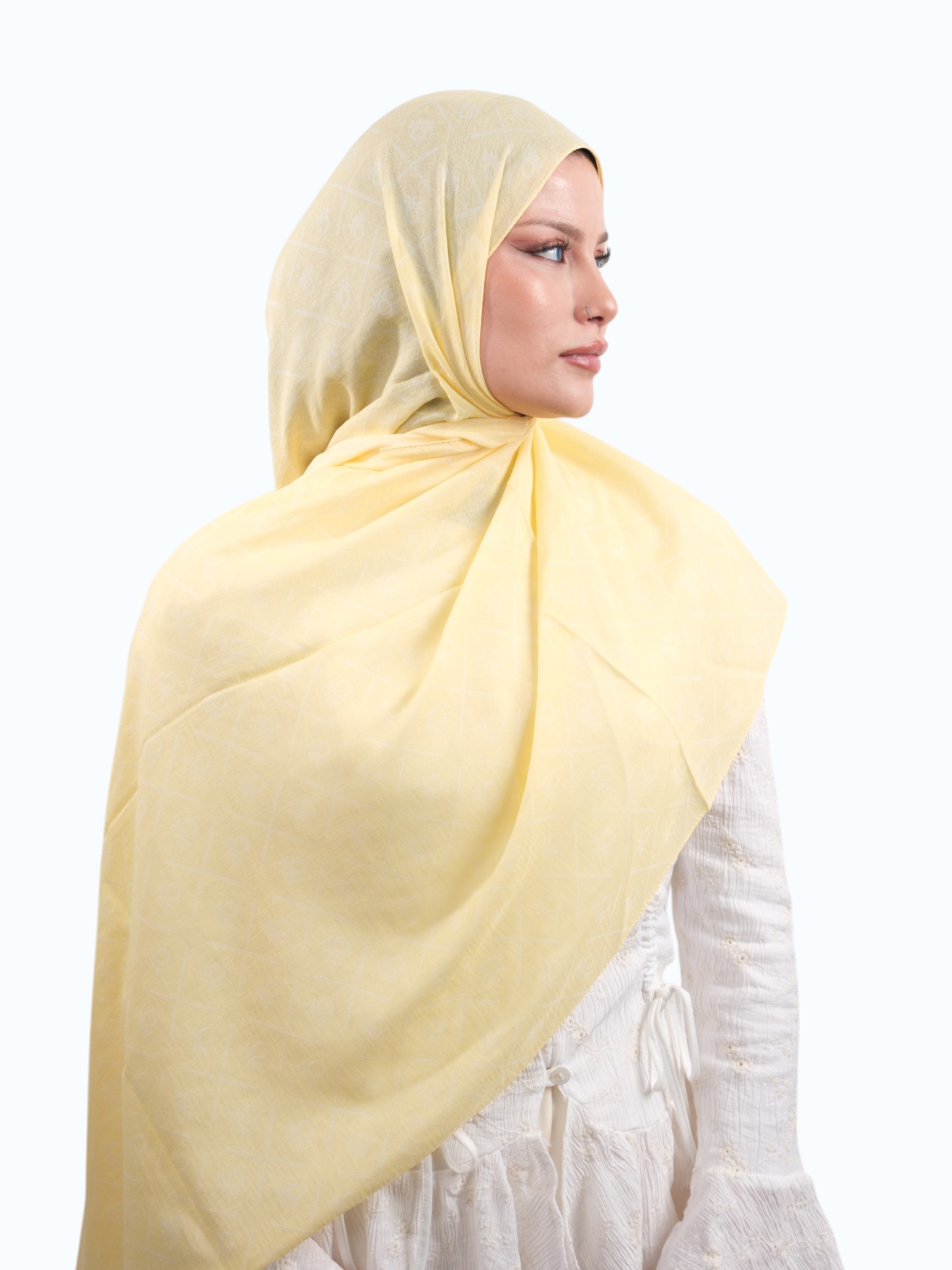 Benetton Elegante Dos Şal Franilya Sarı - Görsel 3