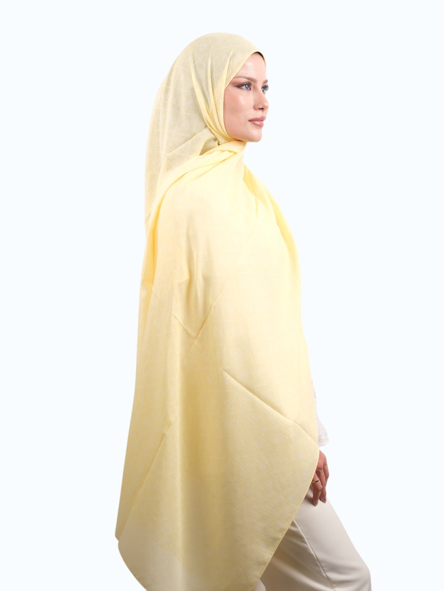 Benetton Elegante Dos Şal Franilya Sarı - Görsel 6