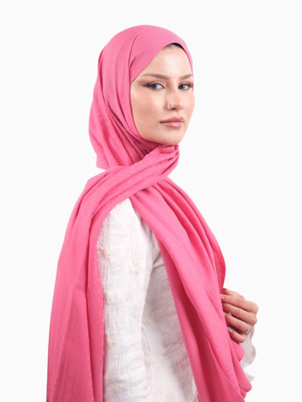 Armine Bambu Cotton Şal Fuşya