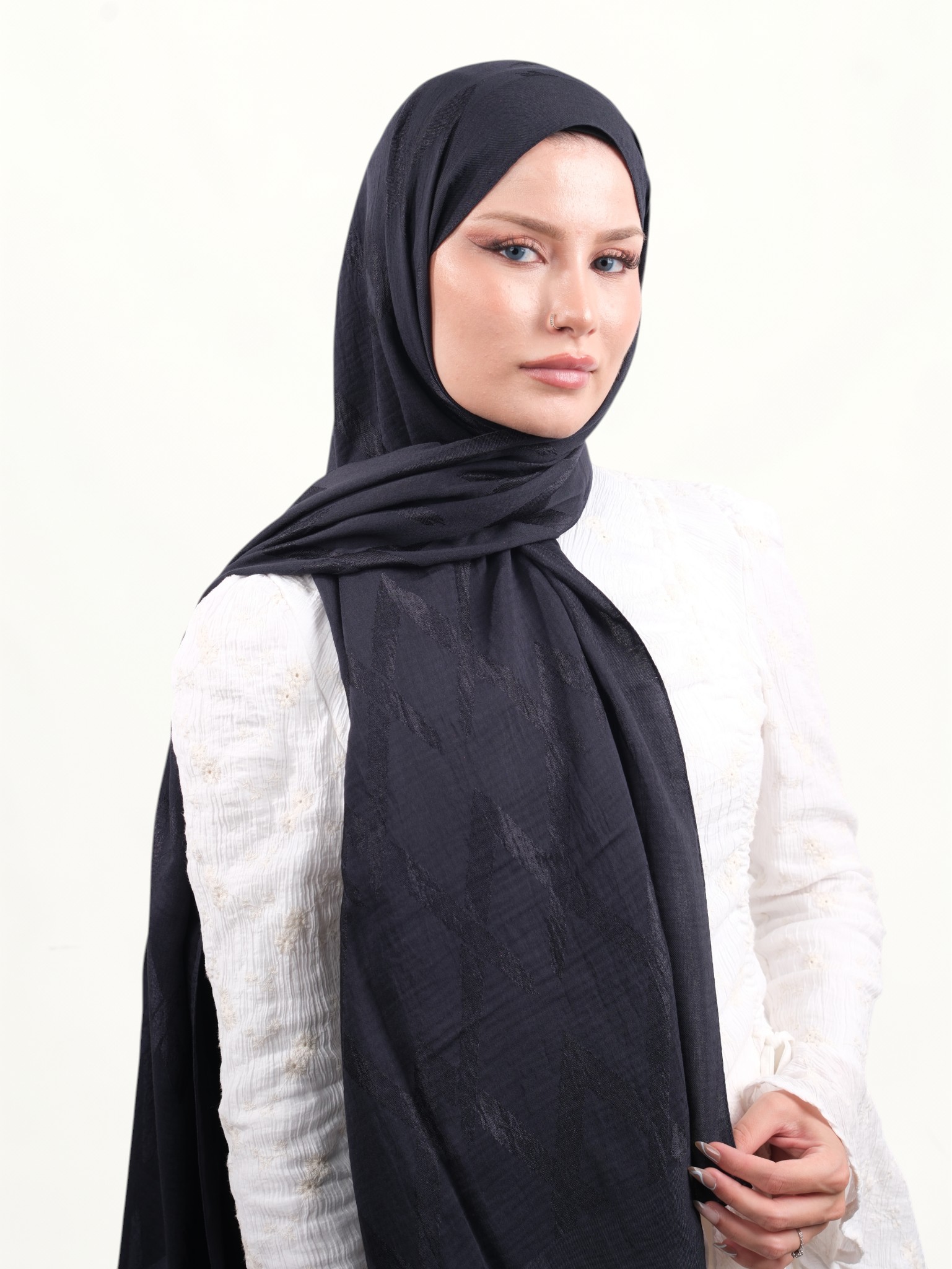 Armine Lyocell Şal Lacivert