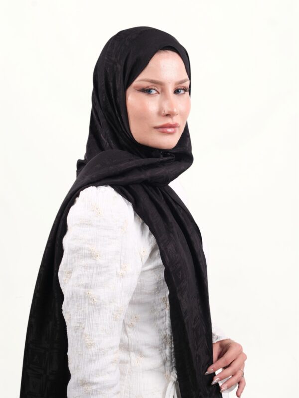 Armine Lyocell Şal Siyah-01