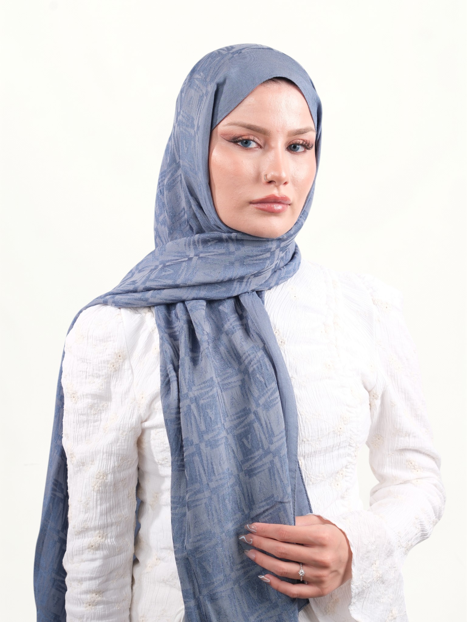 Armine Lyocell Şal Soft Mavi
