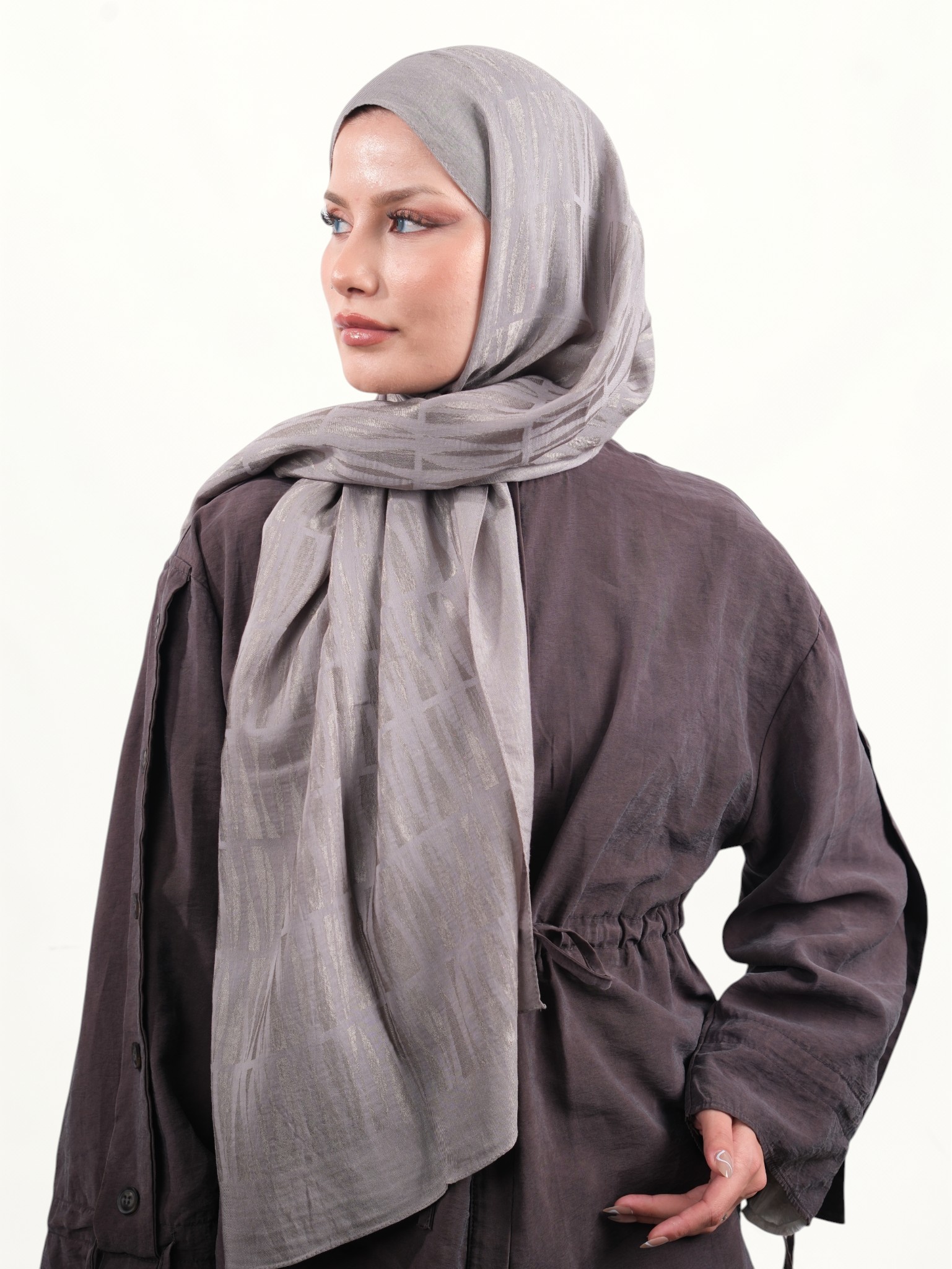 Armine Lyocell Şal Vizon-01 - Görsel 4