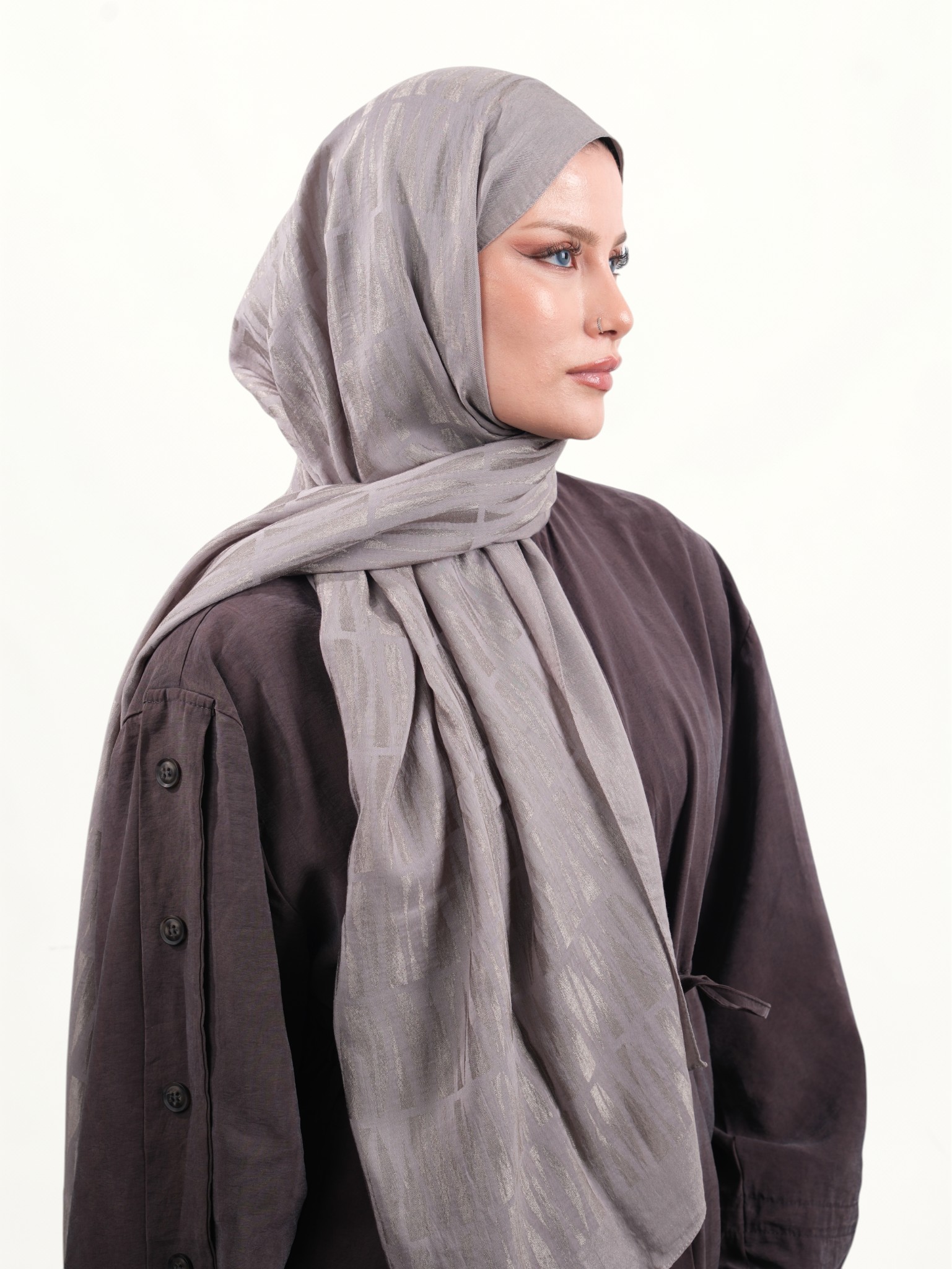 Armine Lyocell Şal Vizon-01 - Görsel 6