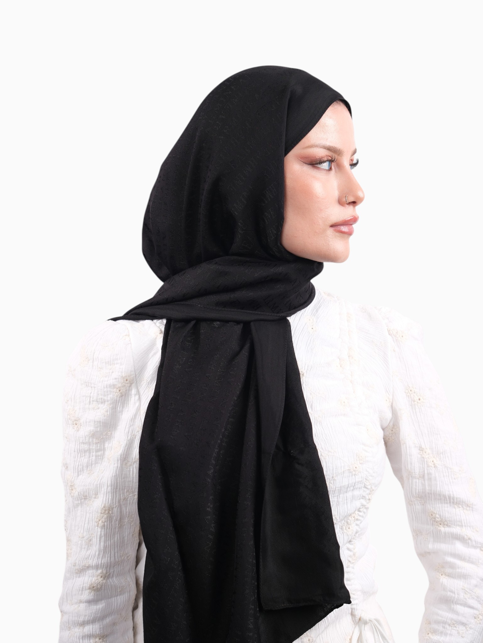 Armine Visse Şal Siyah-01 - Görsel 3