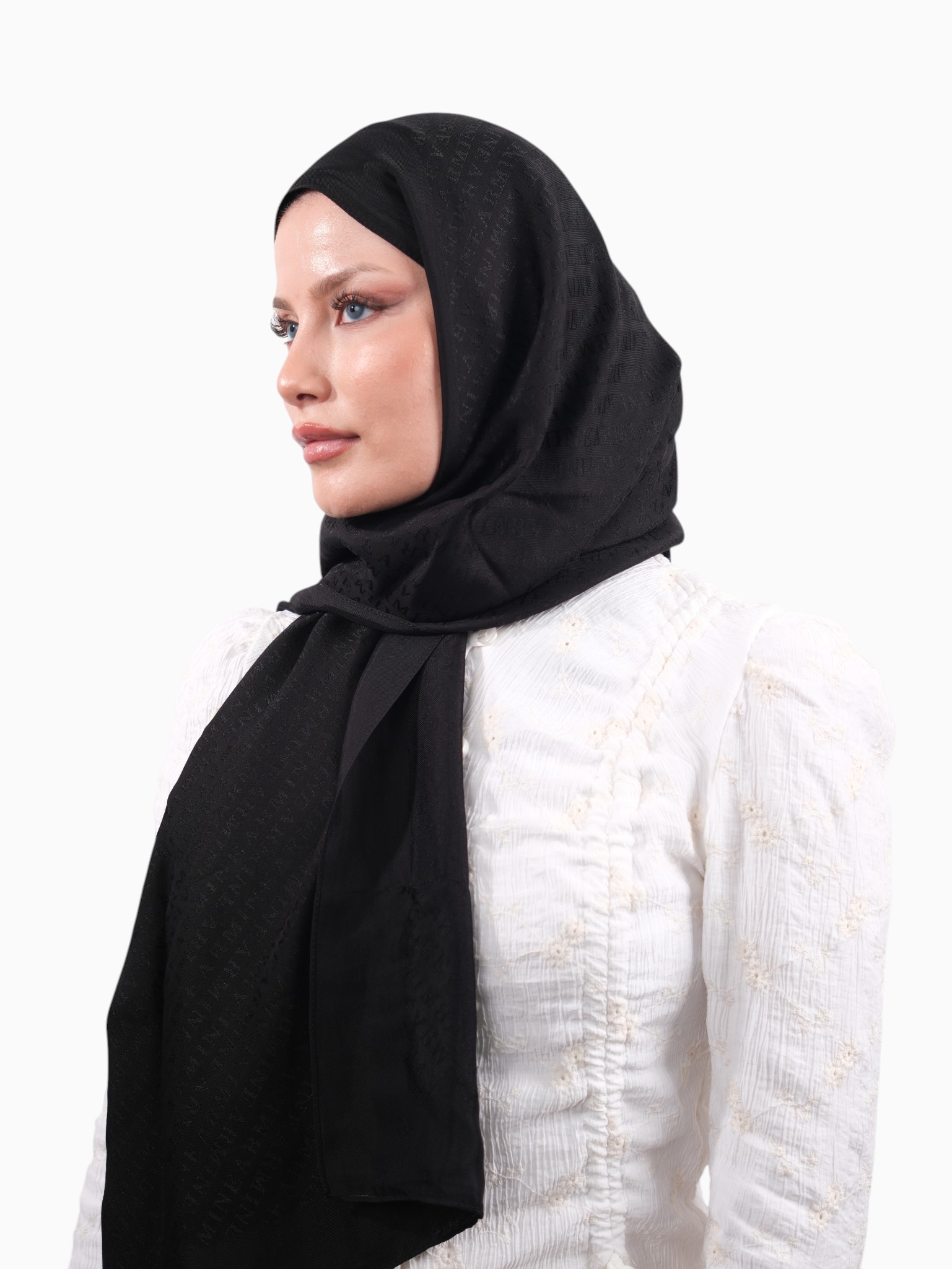 Armine Visse Şal Siyah-01 - Görsel 4