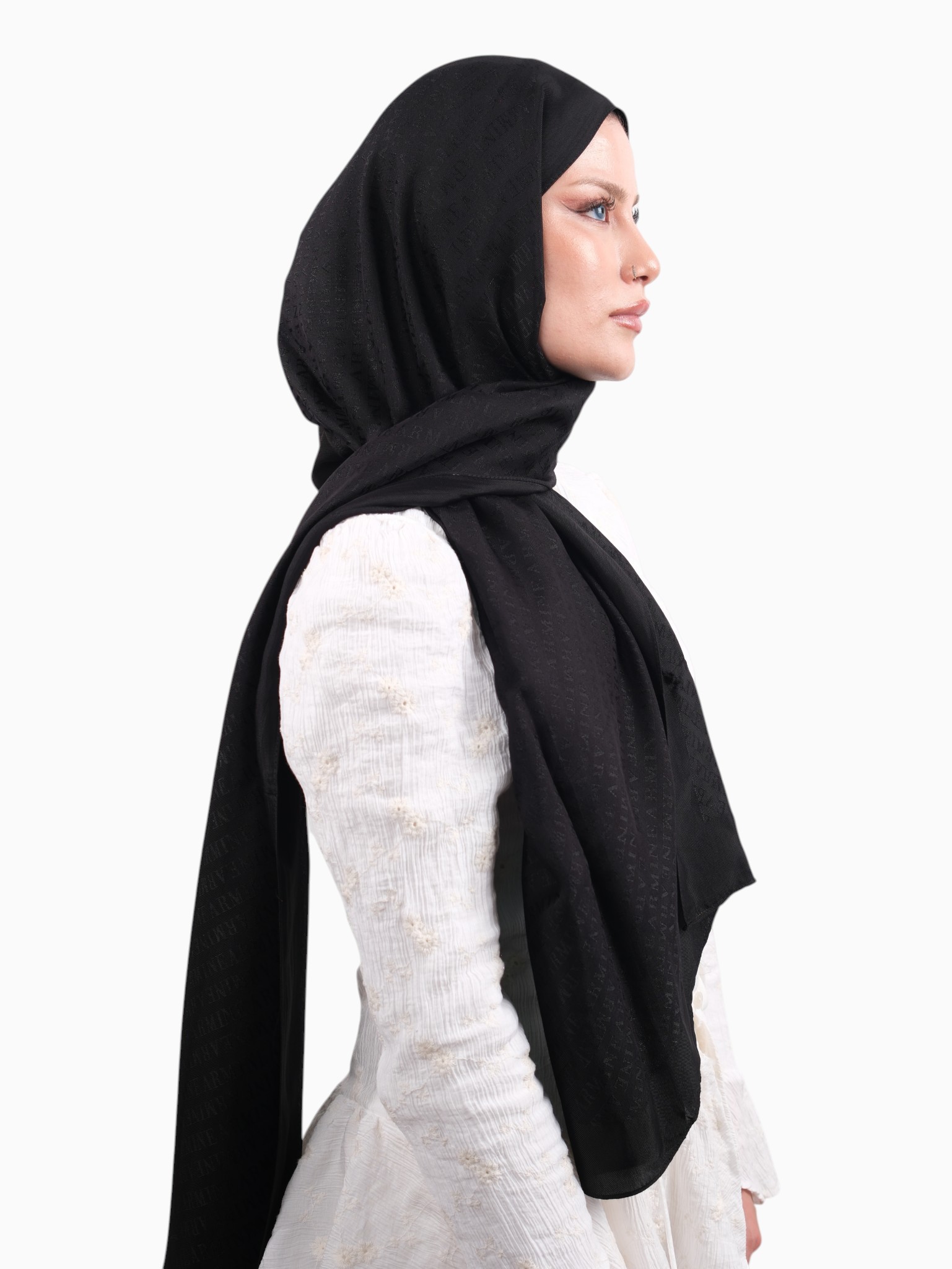 Armine Visse Şal Siyah-01 - Görsel 5