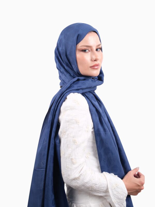Armine Visse Şal İndigo Mavi