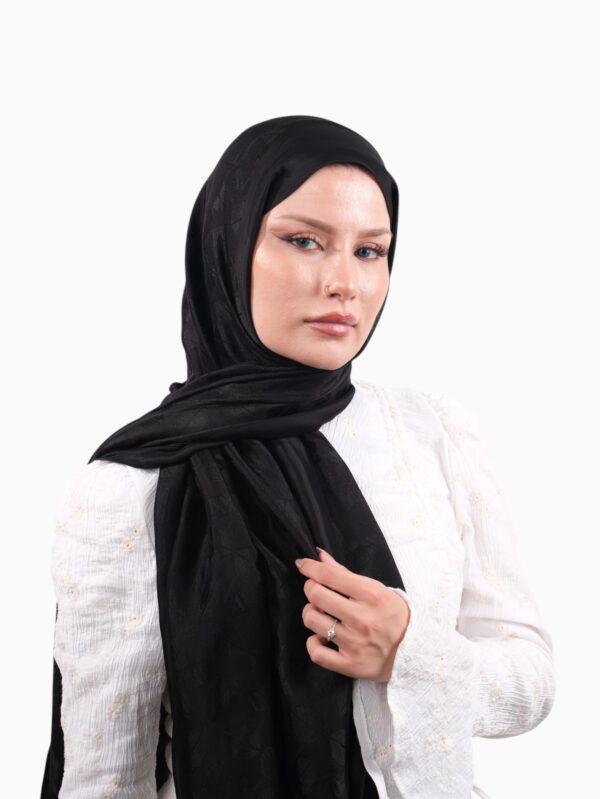 Armine Visse Şal Siyah-01