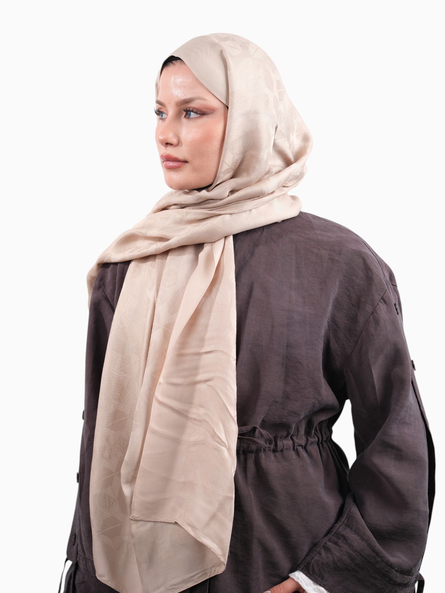 Armine Visse Şal Latte - Görsel 4