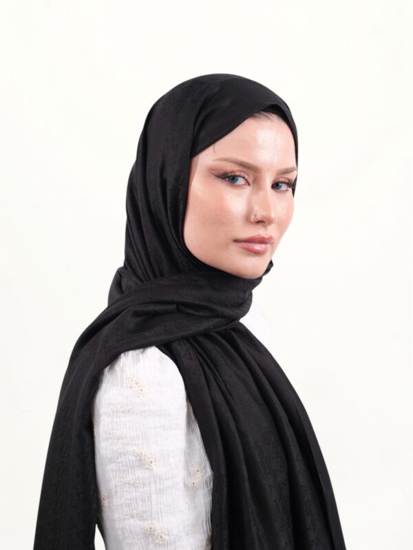 Armine Viskon Şal Siyah-00
