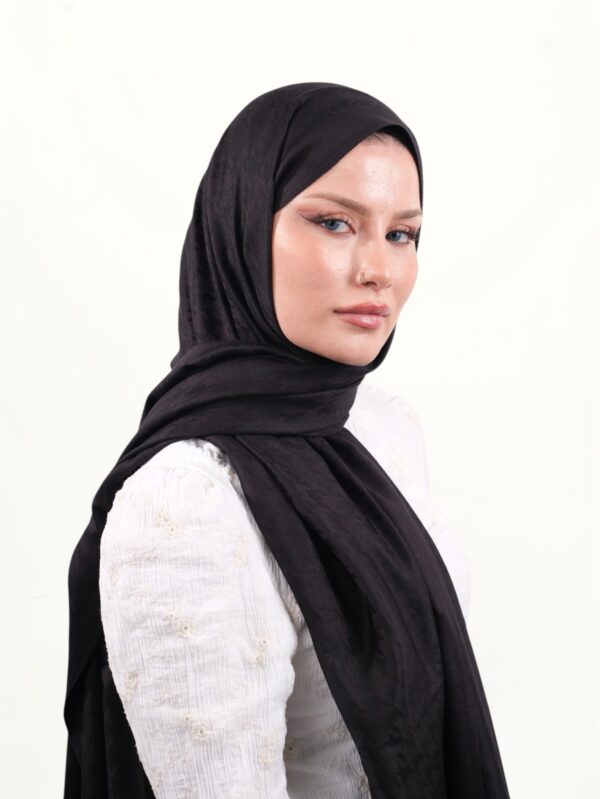 Armine Viskon Şal Siyah-004