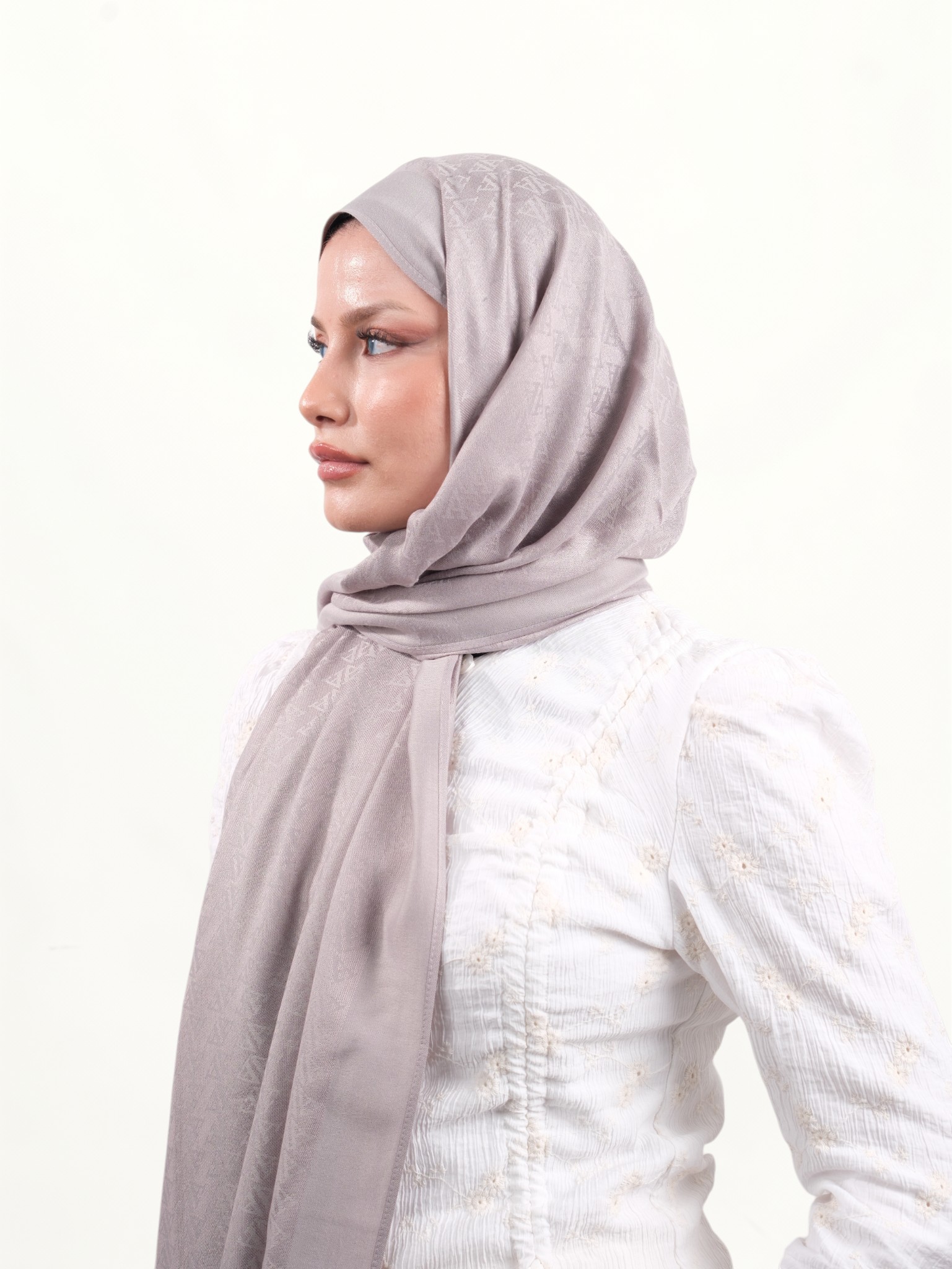 Armine Viskon Şal Bej - Görsel 3